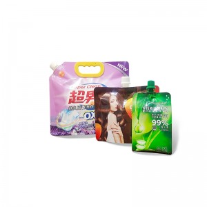spout pouches bag for food sauces, laundry detergent