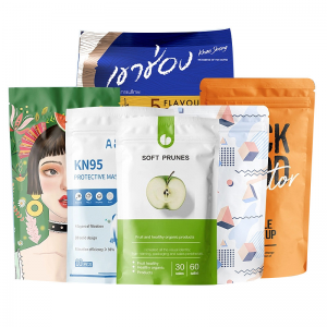 Zipper Stand Up Pouch Customized printing Resealable for cookies pet food