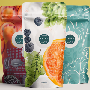 Zipper Stand Up Pouch Customized printing Resealable for cookies pet food